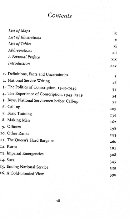 National Service, Conscription in Britain by Richard Vinen: 2014 First Edition Hardback
