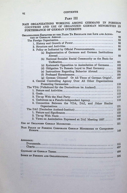 National Socialism; Principles, Application & Use by US Dept of State: 1943 1st Ed. PB
