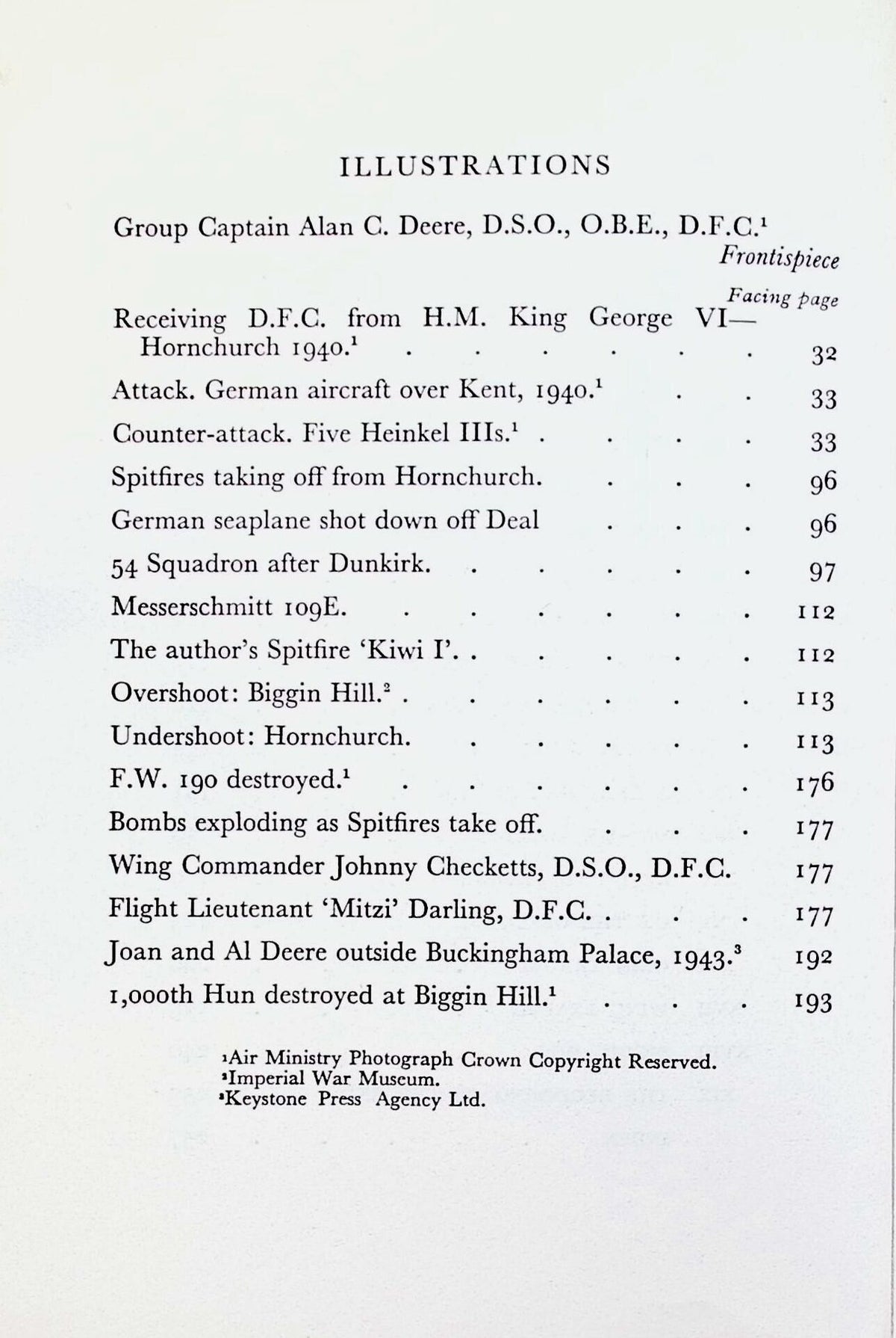 Nine Lives by Group captain Alan Deere: 1959 Hardback