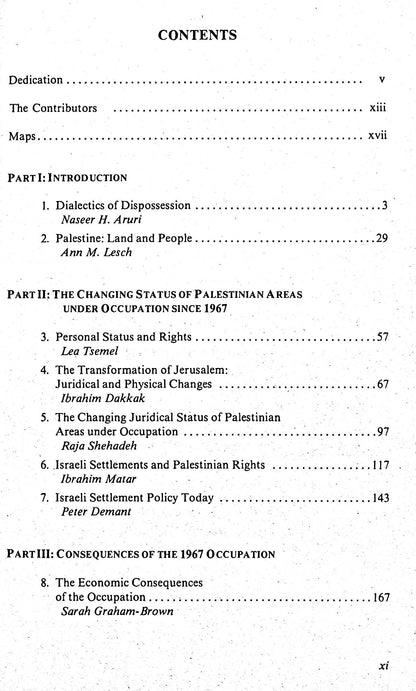 Occupation Israel over Palestine ed.Maseer Aruri: NEW 1984 1st UK Paperback Edition