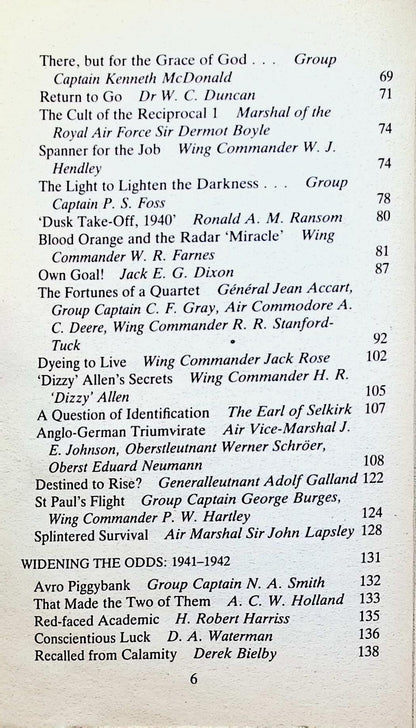 Out of The Blue Edited by Laddie Lucas: 1987 Paperback