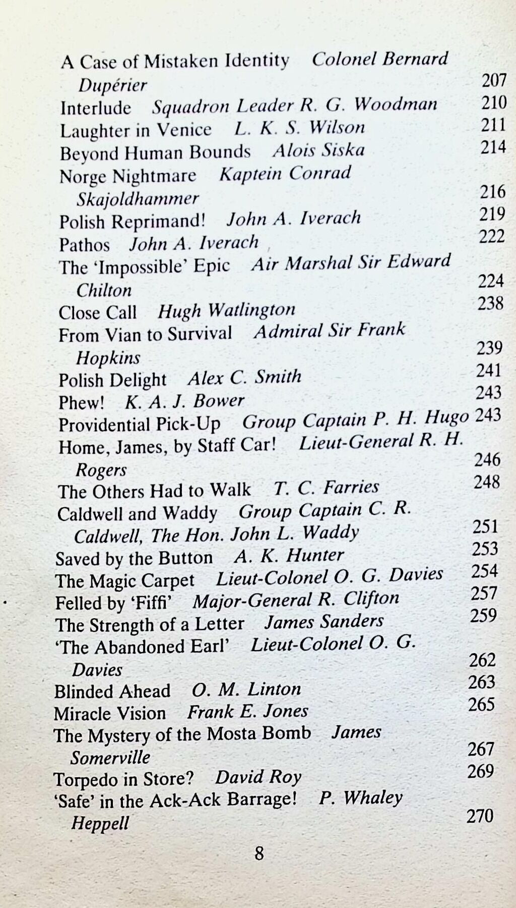 Out of The Blue Edited by Laddie Lucas: 1987 Paperback