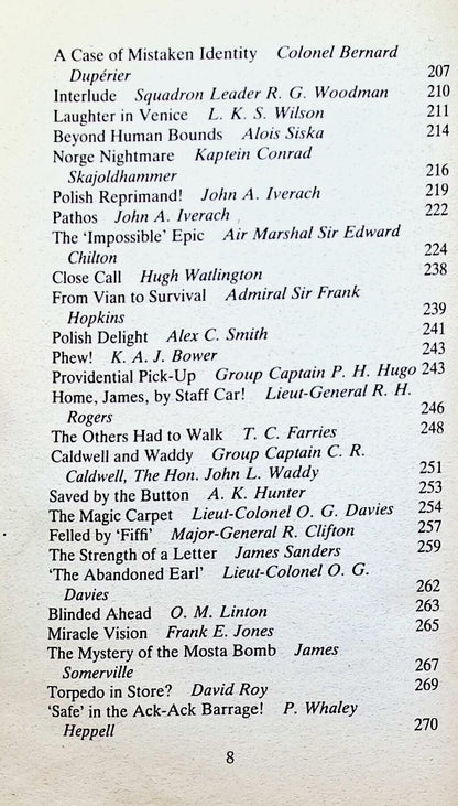 Out of The Blue Edited by Laddie Lucas: 1987 Paperback