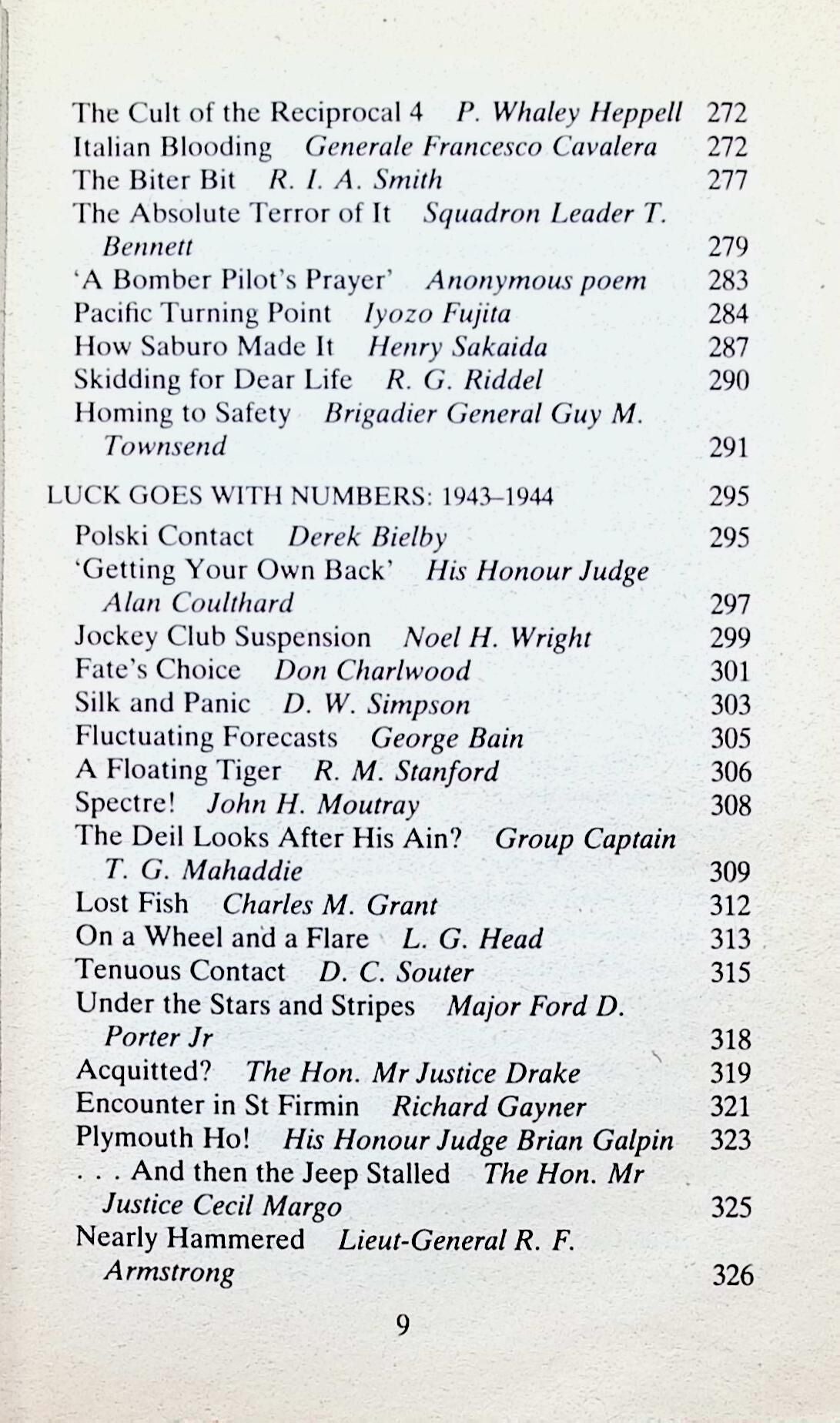 Out of The Blue Edited by Laddie Lucas: 1987 Paperback