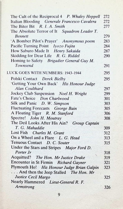 Out of The Blue Edited by Laddie Lucas: 1987 Paperback