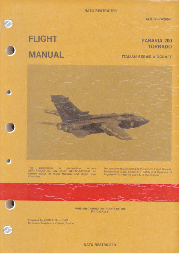Panavia Tornado Crew Notes and Manuals Bundle