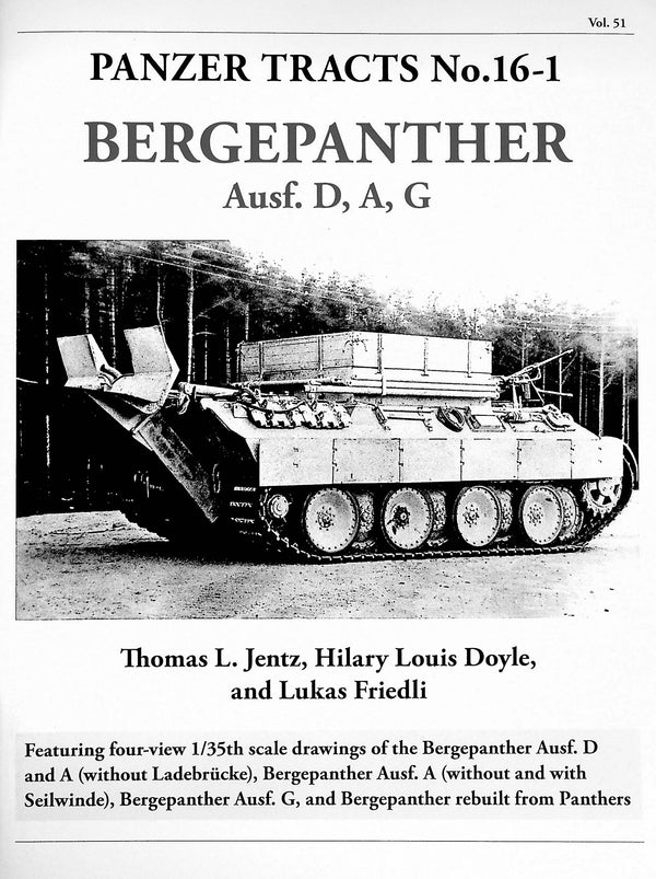 Panzer Tracts #16-1: Bergepanther/ 2013 First Edition/ NEW