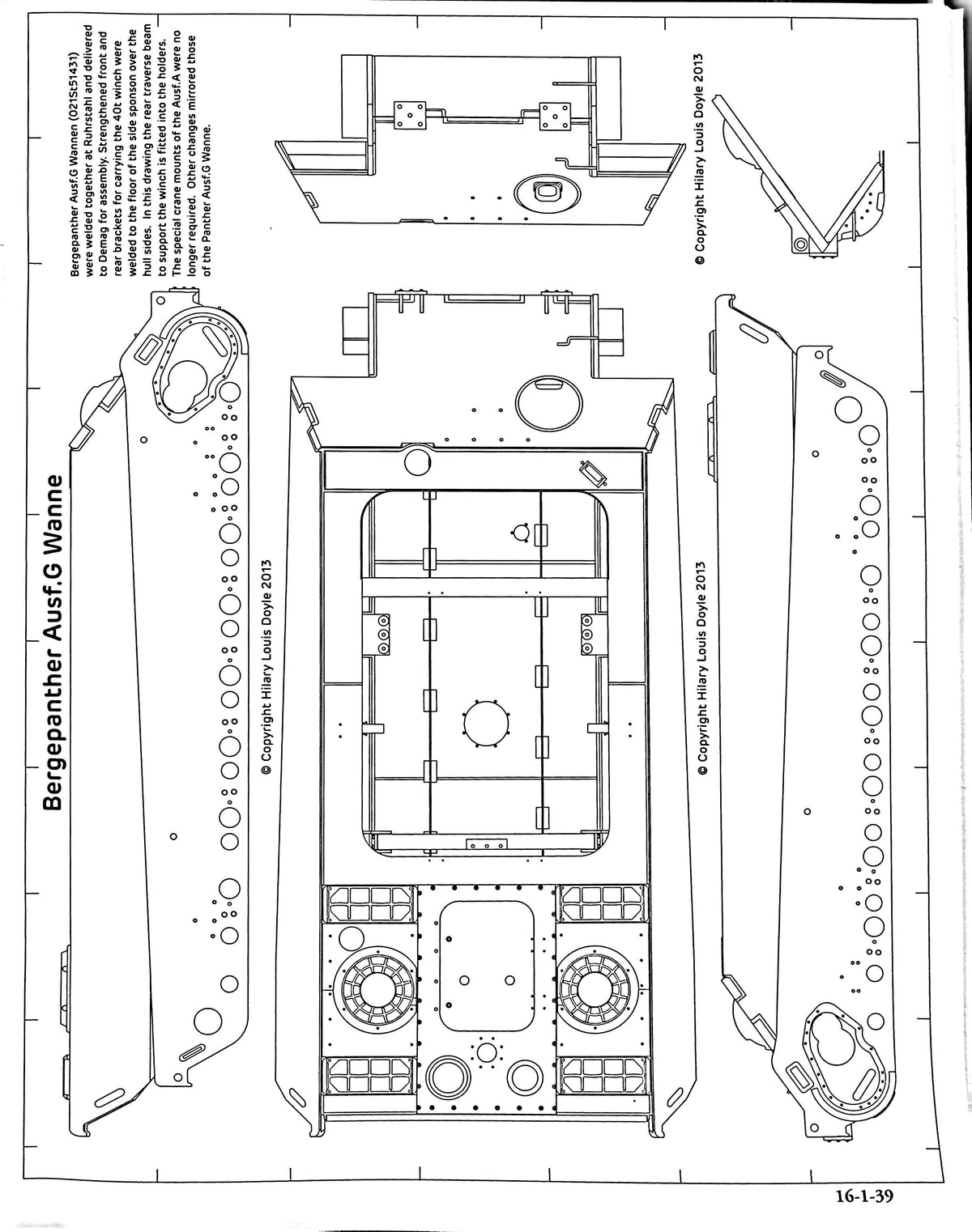 Panzer Tracts #16-1: Bergepanther/ 2013 First Edition/ NEW