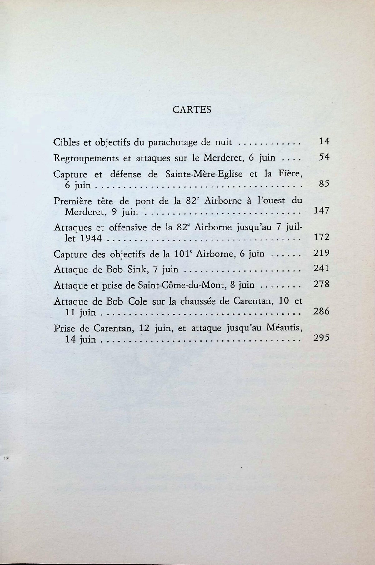 Parachutes sur Sainte-Mere-Eglise by Albert Pipet: 1984 First Edition Softcover Trade PB
