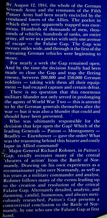 Patton's Gap by Maj-Gen. Richard Rohmer: