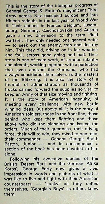 Patton's Third Army at War by George Fortey 1978 First Edition Hardback