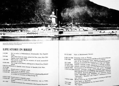 Pocket Battleship 'Graf Spee': Siegfried Breyer 1989 1st edition cardback