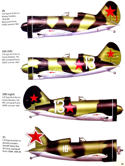 POLIKARPOV I-15, I-16 AND I-153 ACES: Osprey 'Aircraft of the Aces' #95 Soft Cover/ NEW