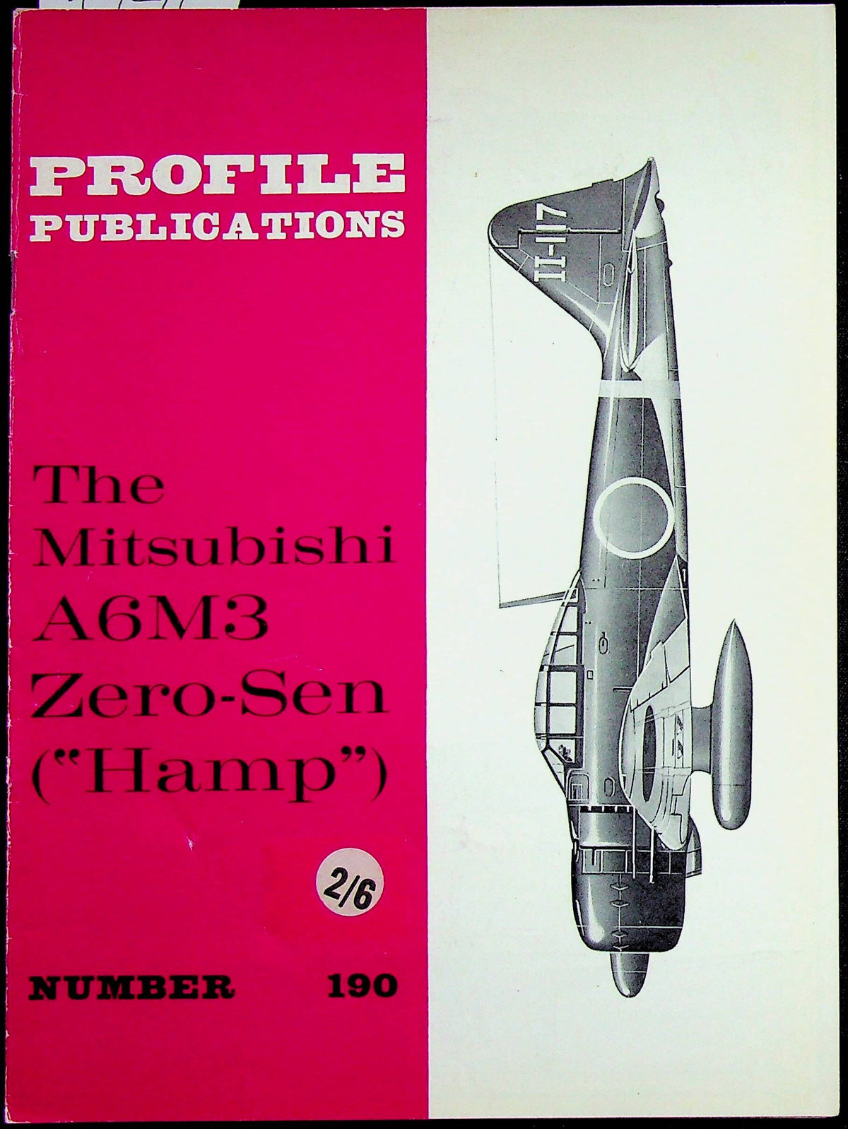 Profile Publications #190: Mitsubishi A6M3 Zero-Sen Hamp by Rene J Francillon: 1967 SB
