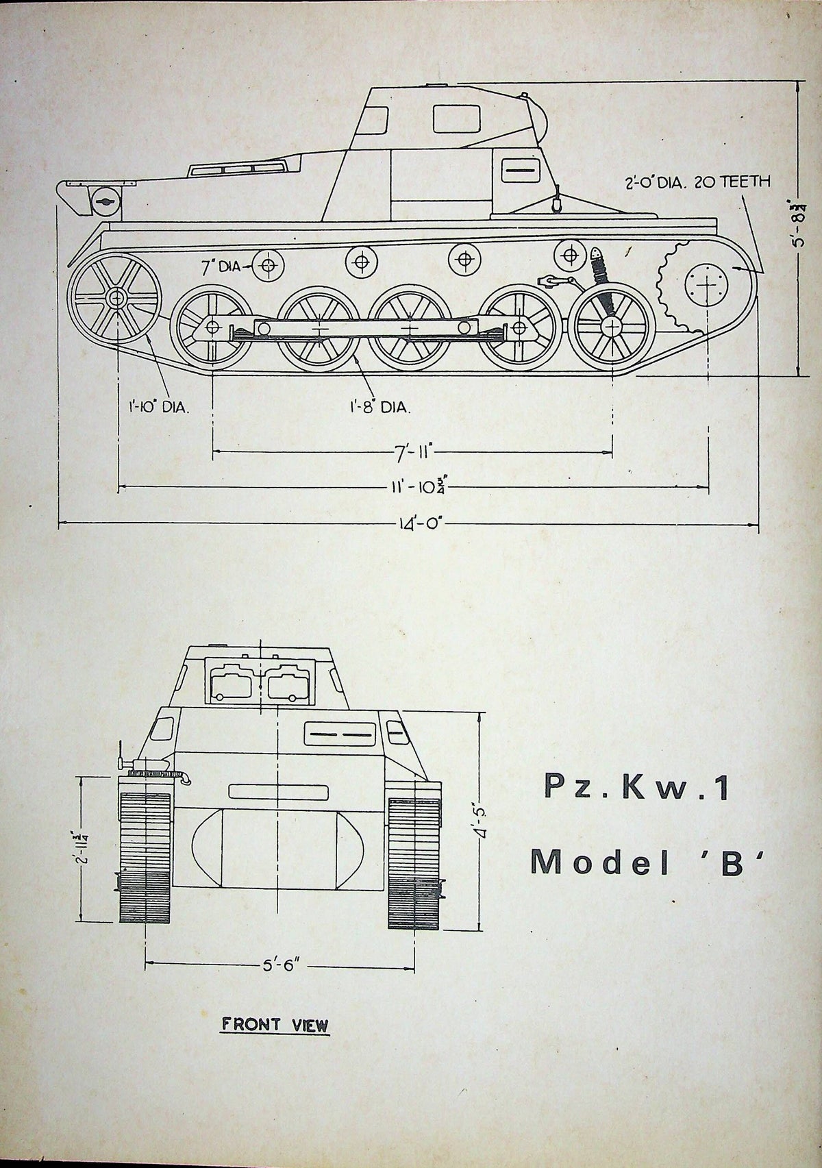 PZ. KW. 1'B' A re-styled edition of the original British evaluation report softback