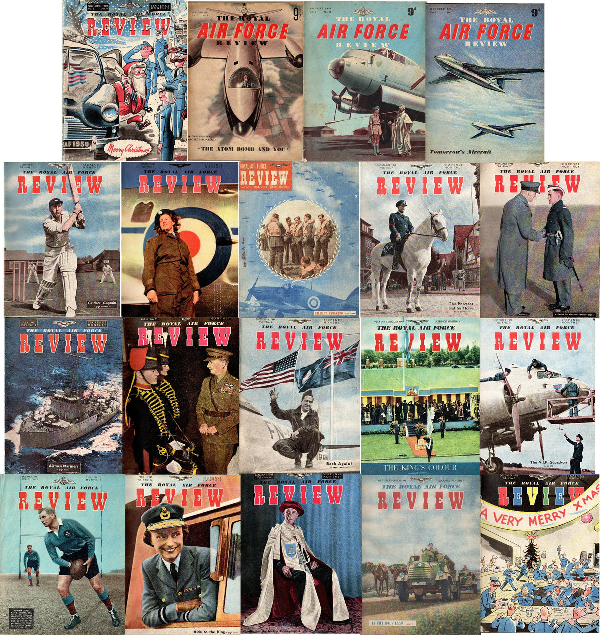 RAF Flying Review 1947-1951: 20 Issues on High Quality DVD