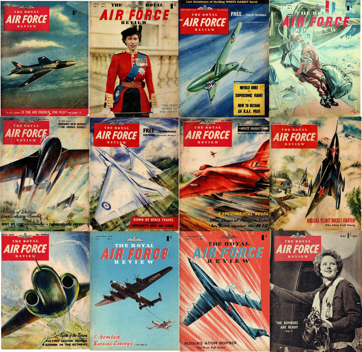 RAF Flying Review: 1952 Complete - Every Individual Issue on DVD