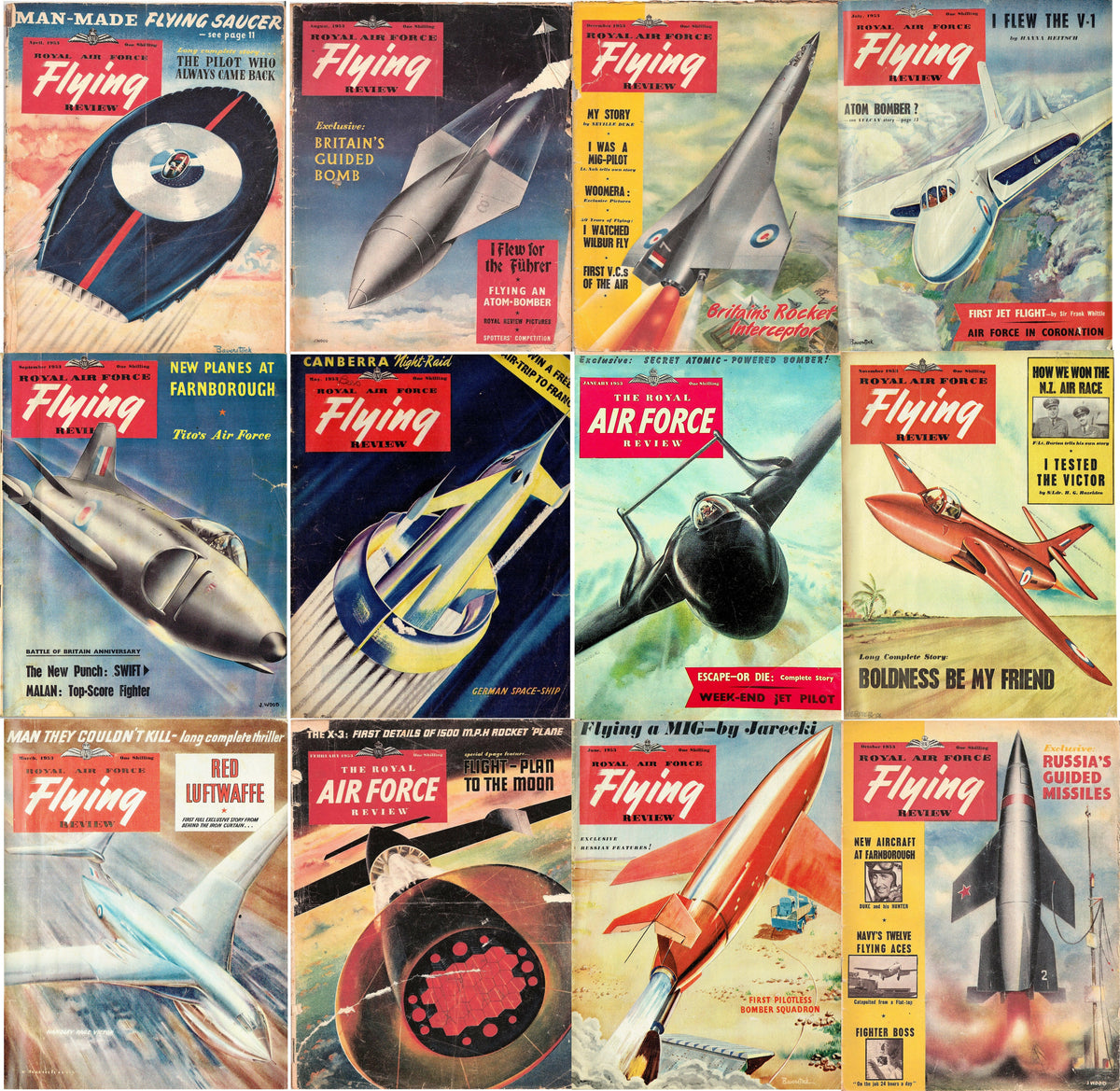 RAF Flying Review 1953: All 12 Issues on High Quality DVD