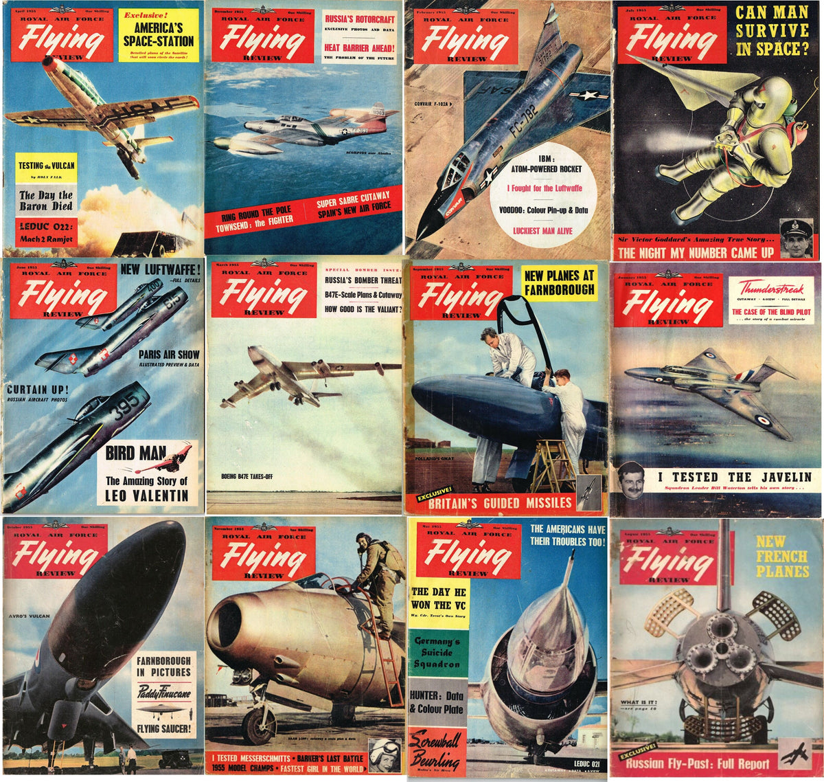 RAF Flying Review 1955: All 12 Issues as pdfs on HQ DVD