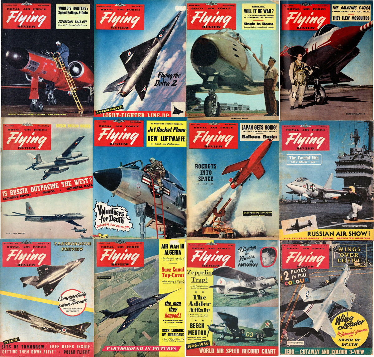 RAF Flying Review 1956: 12 Complete Issues on DVD