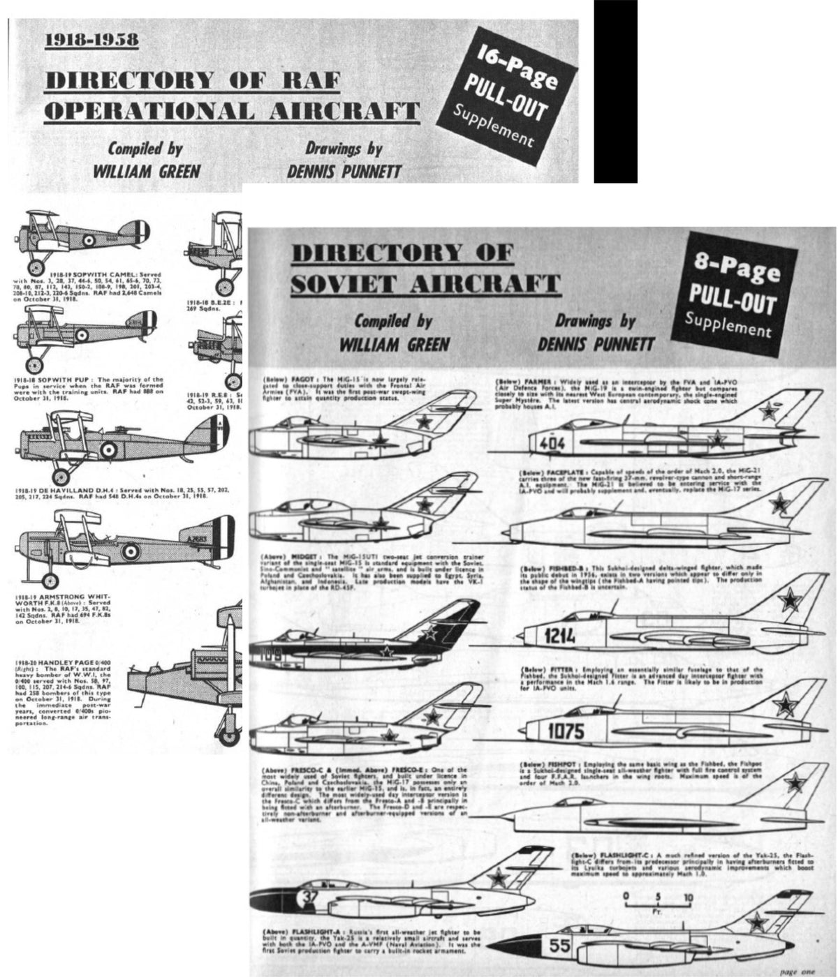 RAF Flying Review 1958: All 12 Issues incl. Op Aircraft Dir & Soviet Aircraft Dir/ on DVD