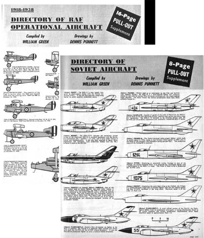 RAF Flying Review 1958: All 12 Issues incl. Op Aircraft Dir & Soviet Aircraft Dir/ on DVD