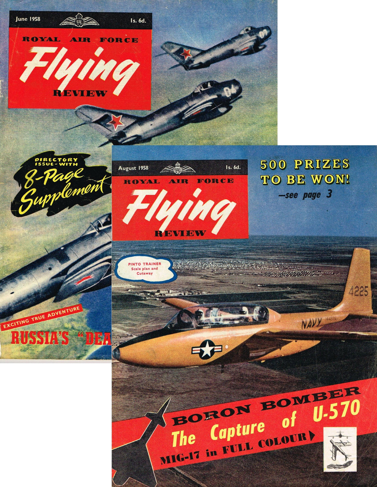 RAF Flying Review 1958: All 12 Issues incl. Op Aircraft Dir & Soviet Aircraft Dir/ on DVD