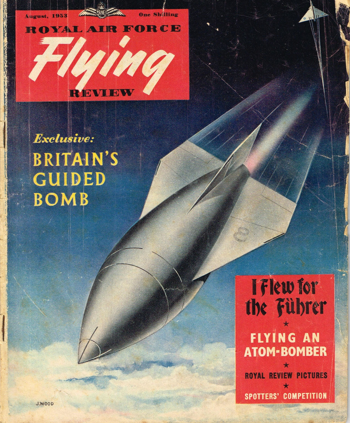 RAF FLYING REVIEW AUGUST 1953: B-47/ ME109 ACE/ BARBARA RUICK PINUP/Me109 ACE/ NEW AIRCRAF