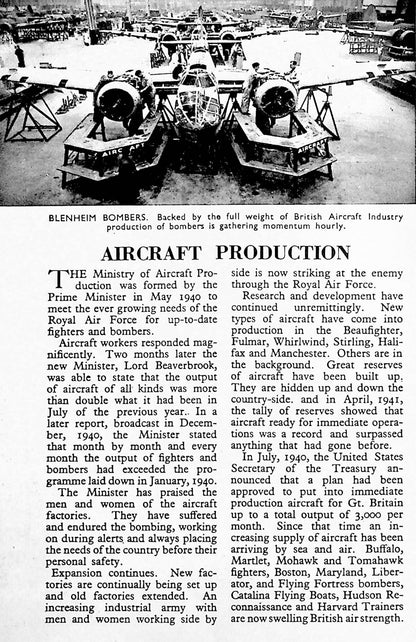 RAF Parade:  1942 1st Edition RAF Public Relations