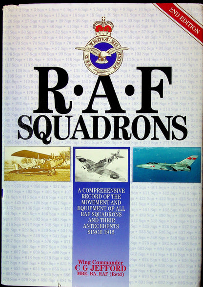 RAF Squadrons by Wing Commander CG Jefford: 2001 2nd Ed Large Format Hardback