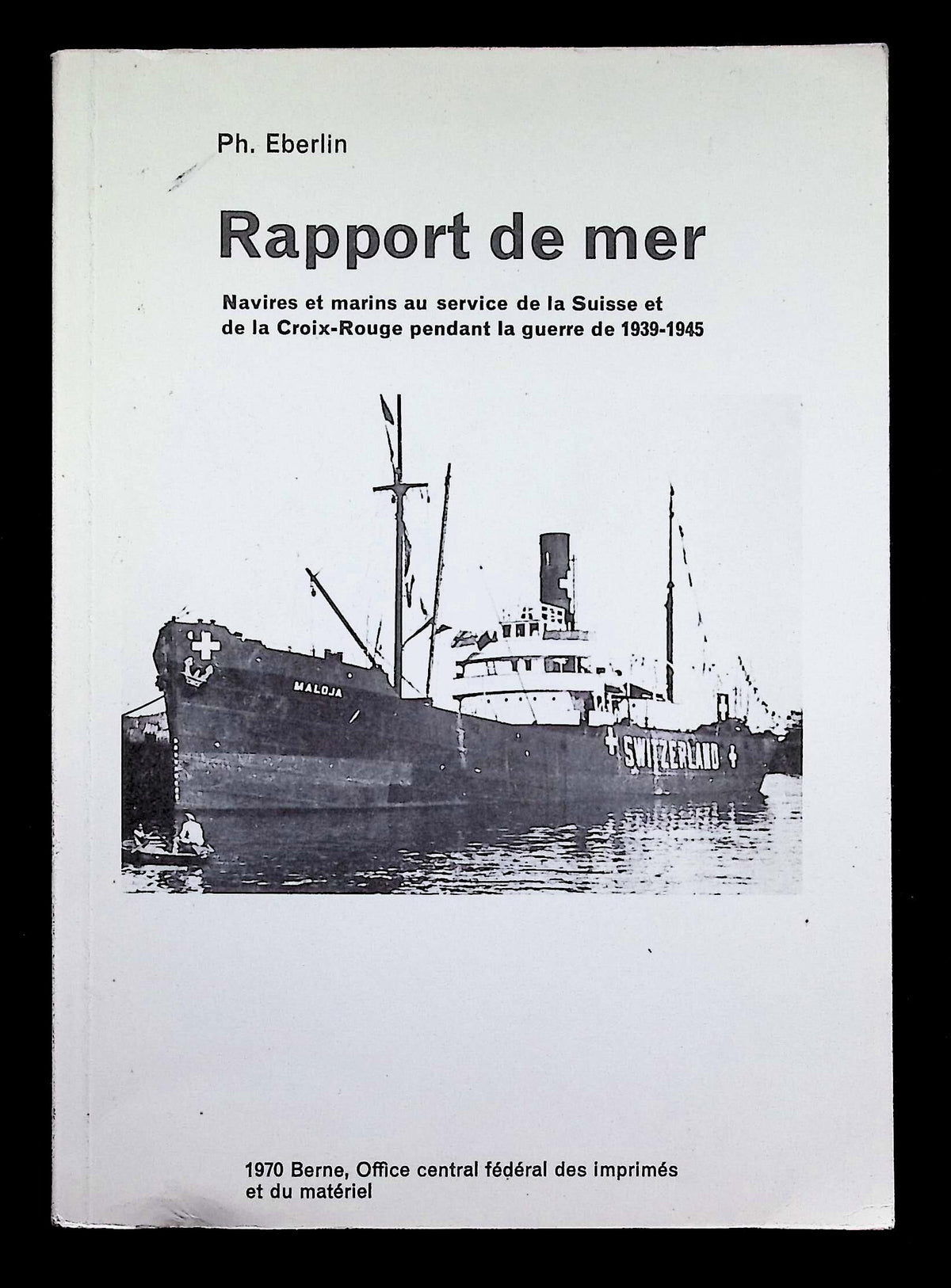 Rapport de Mer by Ph Eberlin: 1970 First Edition Softcover Trade Paperback