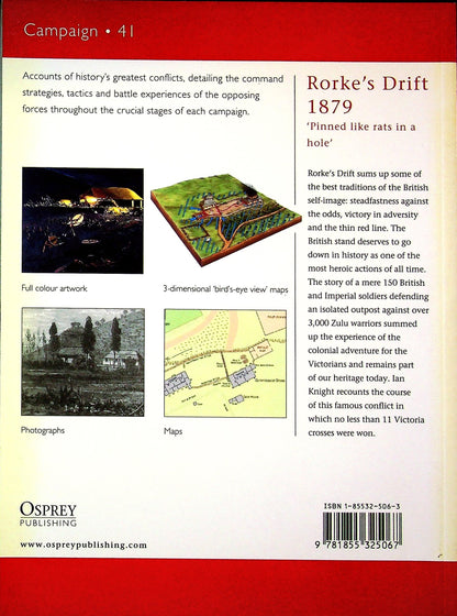 Rorke's Drift 1879, 'pinned like rats in a hole' by Ian Knight: Osprey Campaign Series