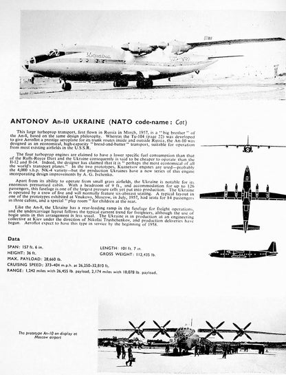 Russian Aircraft by John WR Taylor: 1957 1st Edition Ian Allan abc softback