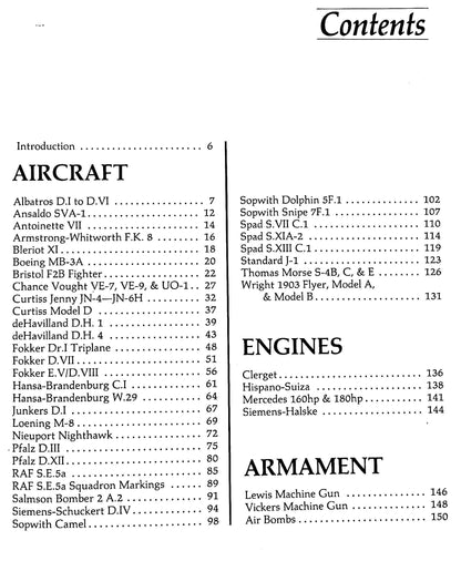 Scale Aircraft Drawings, Volume 1 - WWI: Large format Softcover in Unused Condition