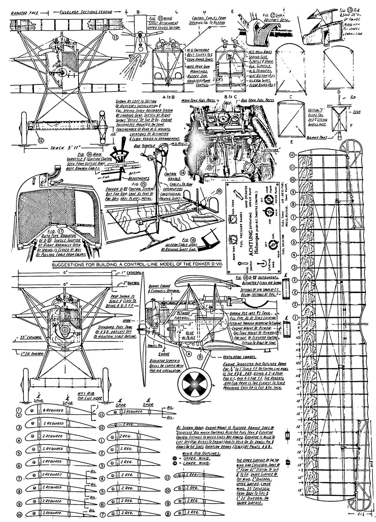 Scale Aircraft Drawings, Volume 1 - WWI: Large format Softcover in Unused Condition