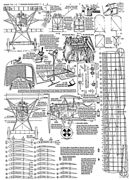 Scale Aircraft Drawings, Volume 1 - WWI: Large format Softcover in Unused Condition