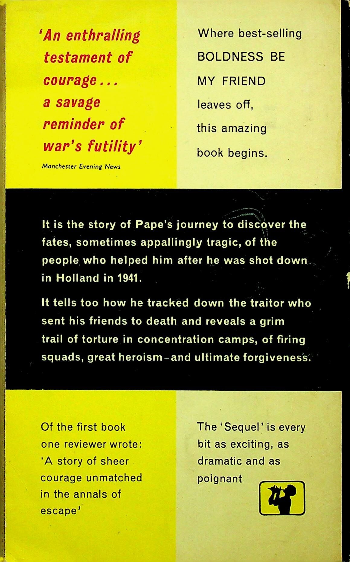 Sequel to Boldness by Richard Pape: 1961 Paperback