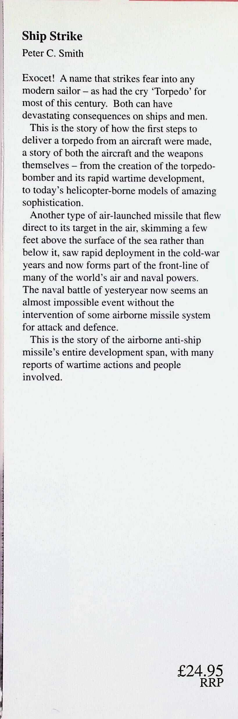Ship Strike by Peter C Smith: NEW 1998 First Edition Hardback
