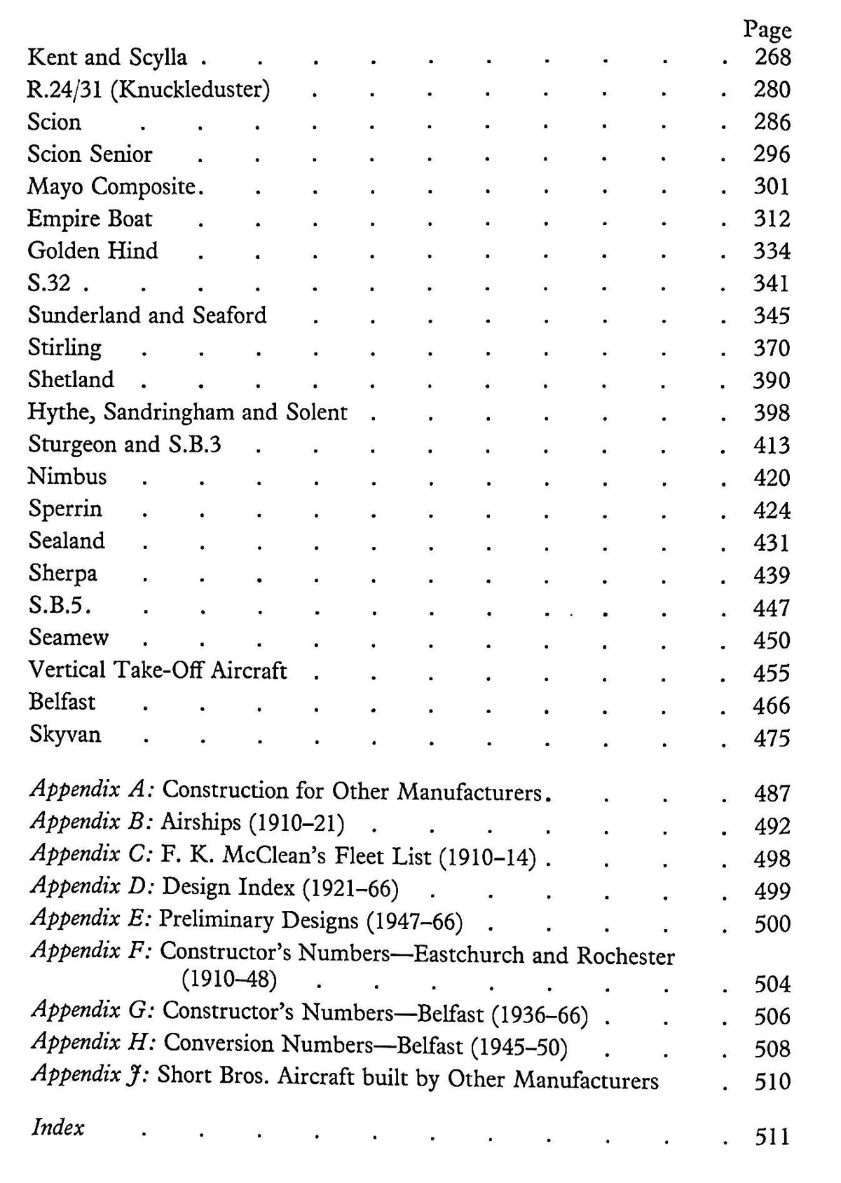 Shorts Aircraft Since 1900: 1967 First Edition Hardback