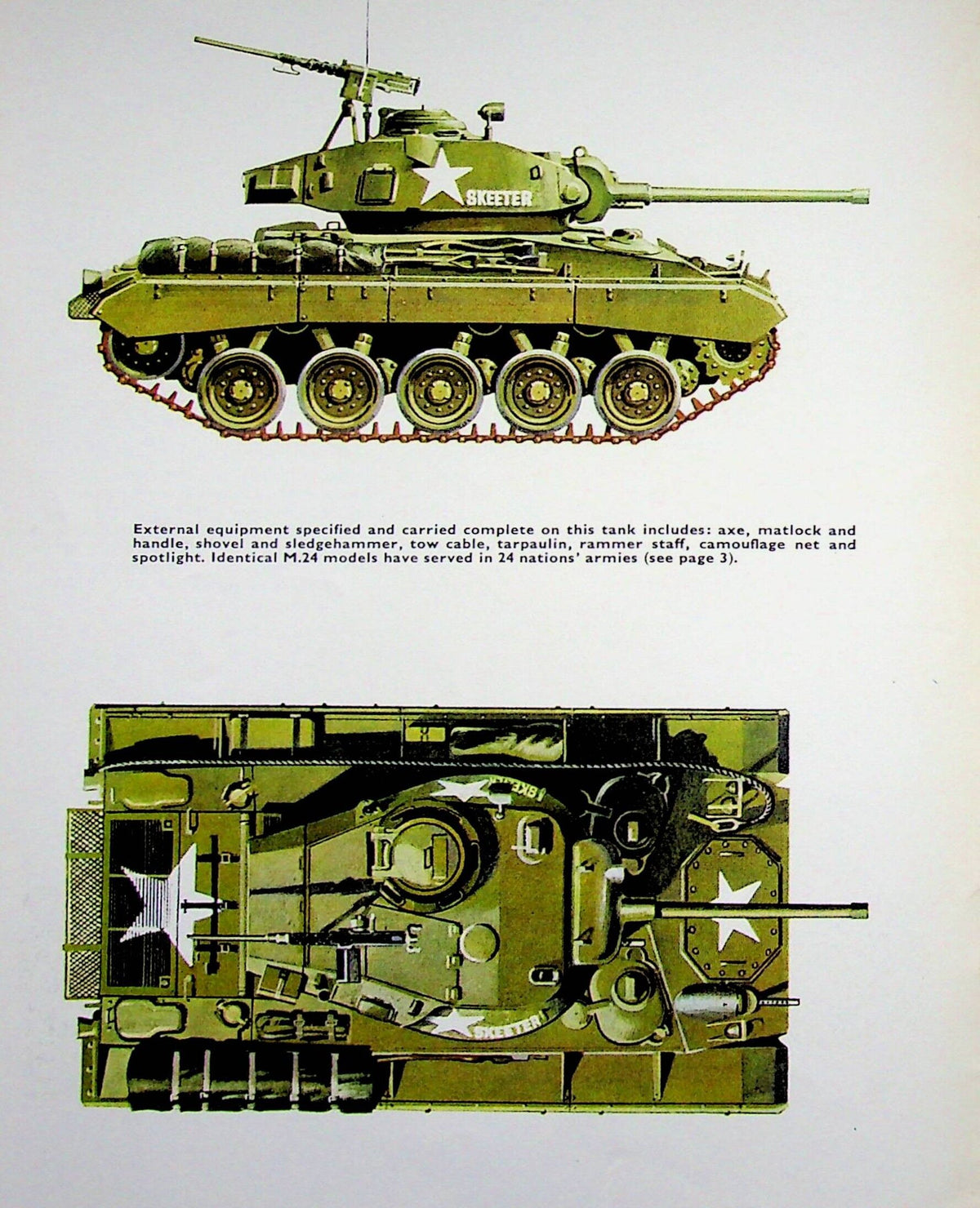 Soviet M.24 Chaffe: Armour in Profile #6/ 1967 1st edition card