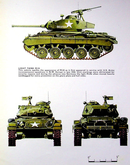 Soviet M.24 Chaffe: Armour in Profile #6/ 1967 1st edition card