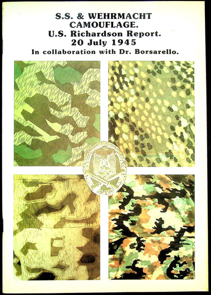 SS & Wehrmacht Camouflage, US Richardson Report, July 1945 Reprint