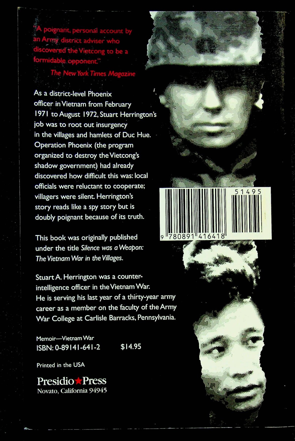 Stalking the Vietcong by Stuart Herrington: 1997 Presidio Paperback