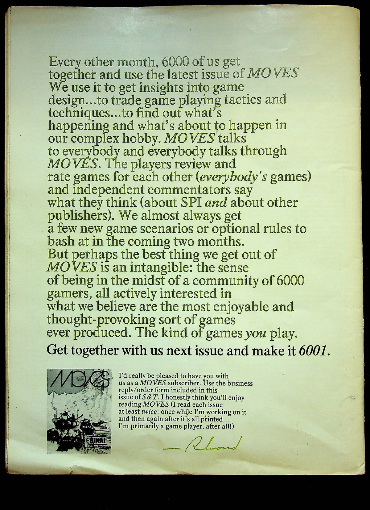 Strategy & Tactics #46, Combined Arms-Combat Operations in the 20th Century: 1974 SIM Pub.