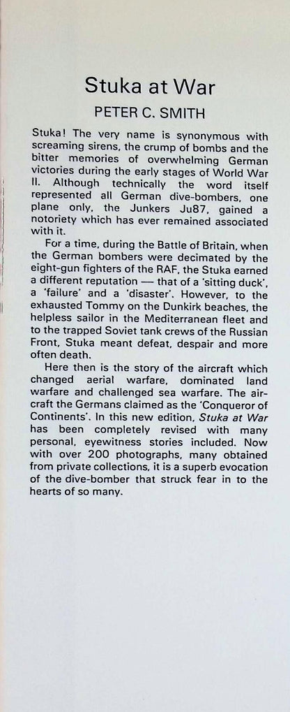 Stuka at War: Peter Smith 1980 hardback