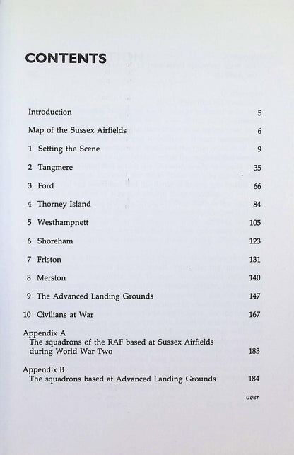 Sussex Airfields in The Second World War: Robin J Brooks 2006 paperback