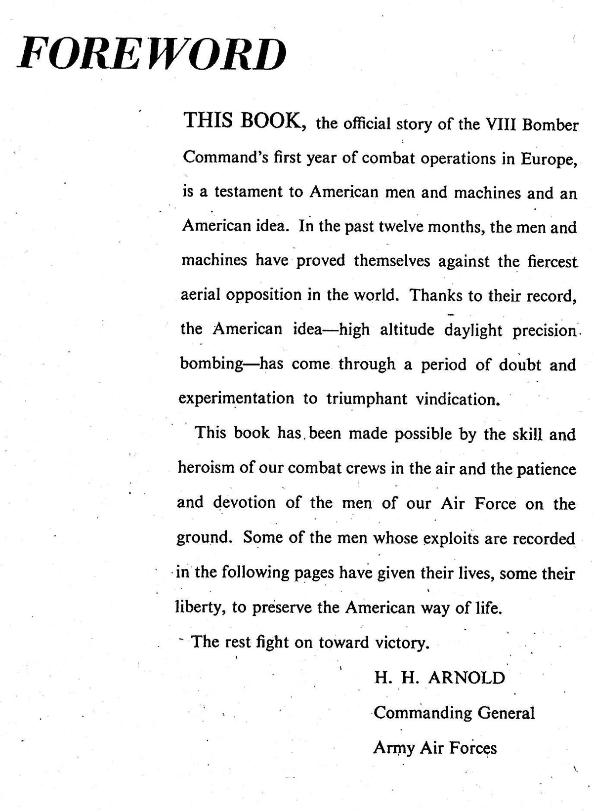 Target Germany: Official USAAF Account of the Mighty VIII's First Year over Europe-Ex Copy