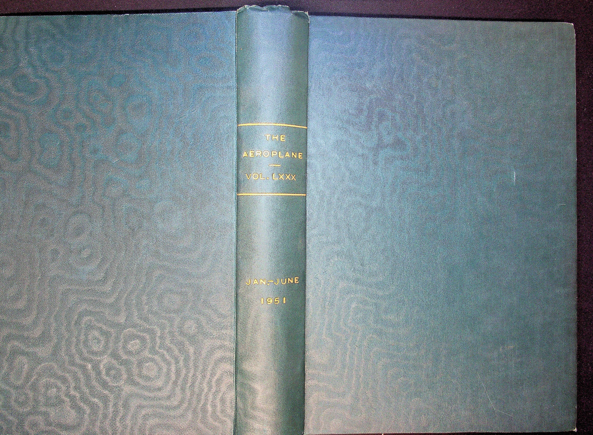 The Aeroplane January - June 1951 Pro-Bound Volume/ Signed by the Editor