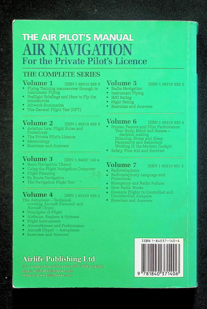 The Air Pilot's Manual 3; Air Navigation by Trevor Thorn: 1999 Softcover Trade Paperback