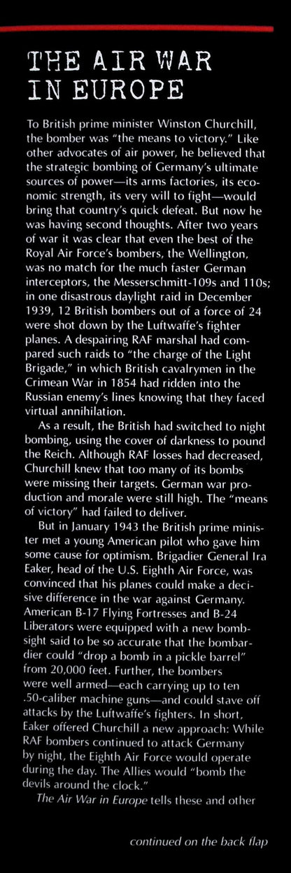 The Air War in Europe by Ronald Bailey: NEW 1999 First Edition Hardback